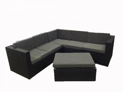 Комлект мебели из ротанга: угловой диван, журнальный столик
