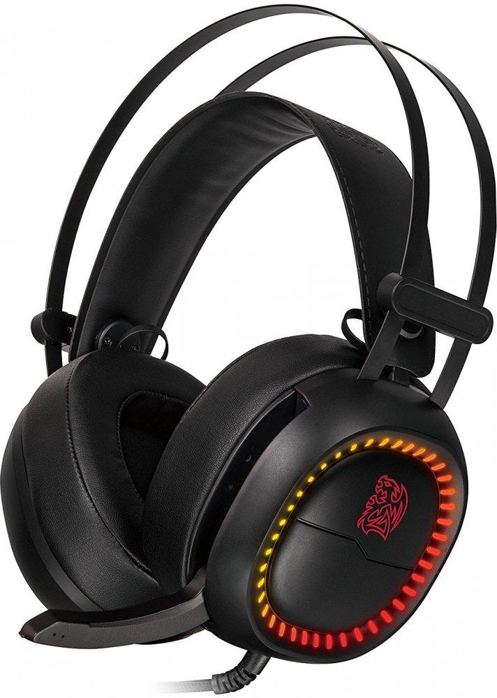 Наушники с микрофоном Tt eSports SHOCK PRO RGB, HT-HSE-ANECBK-23
