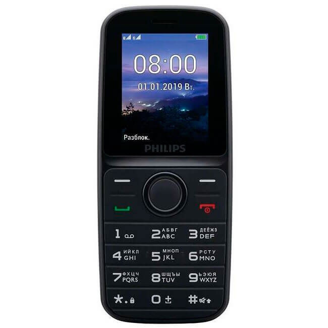 Мобильный телефон Philips E109 черный