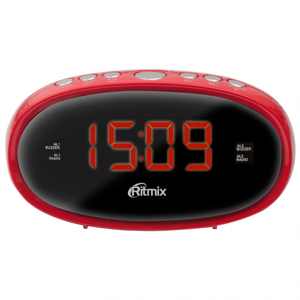 Радиочасы Ritmix RRC-616 red