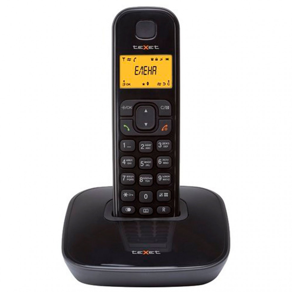Телефон беспроводной Texet TX-D6705A черный