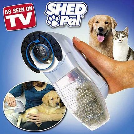 Щетка-пылесос для шерсти домашних животных SHED PAL, фото 2
