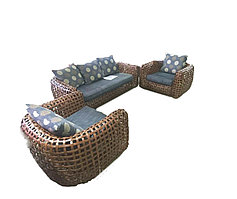 Мебельный комплект из ротанга плоского плетения