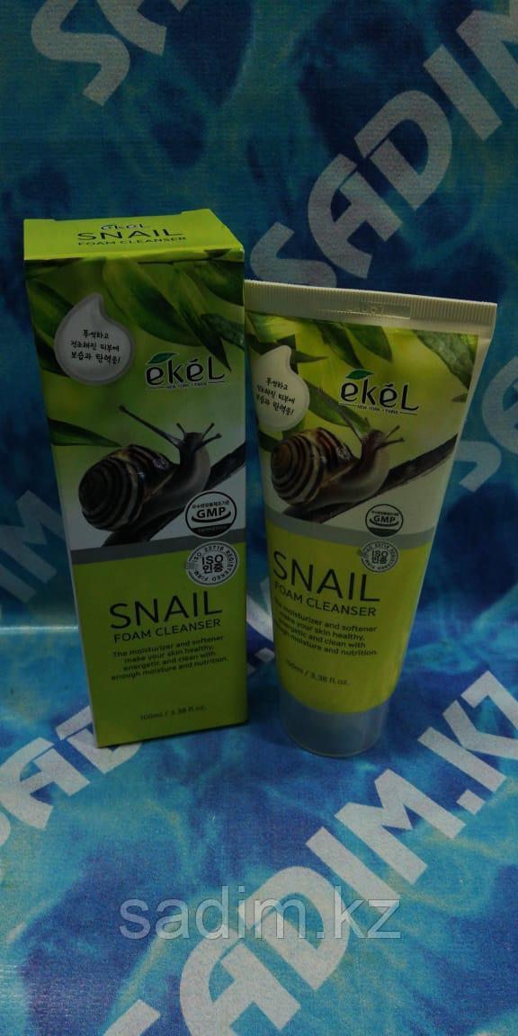 Ekel Snail Foam Cleanser 100 мл Пенка для умывания с муцином улитки