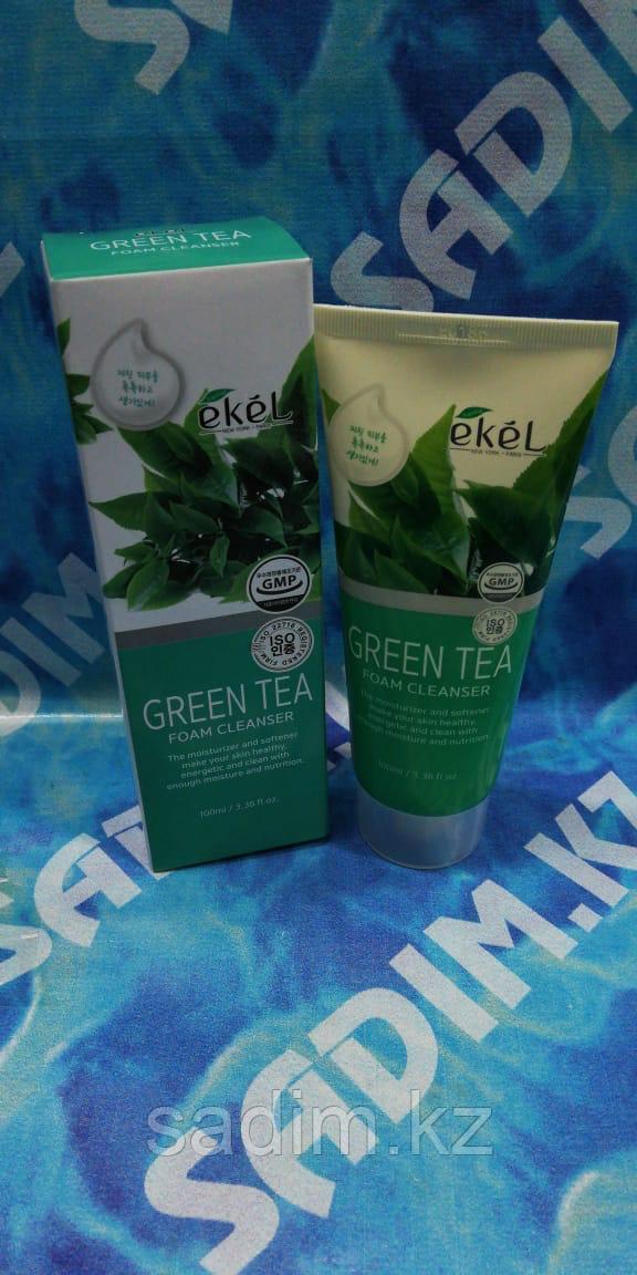 Ekel Green Tea Foam Cleanser 100 мл Пенка для умывания с экстрактом зеленого чая