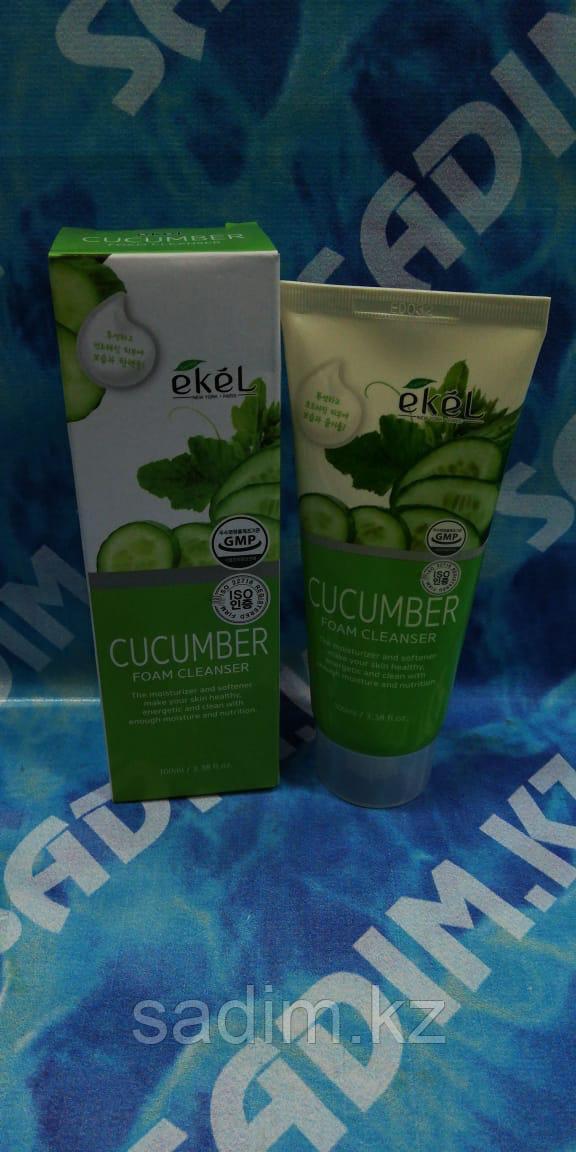 Ekel Cucumber Foam Cleanser 100 мл Пенка для умывания с экстрактом огурца