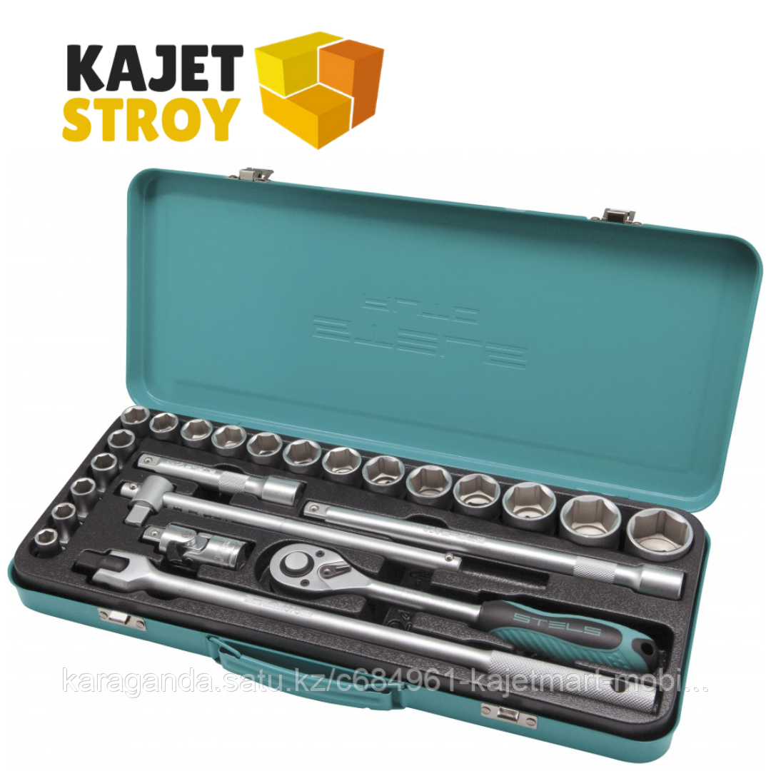 Набор шоферский с квадратом 1/2, 24 предмета Stels