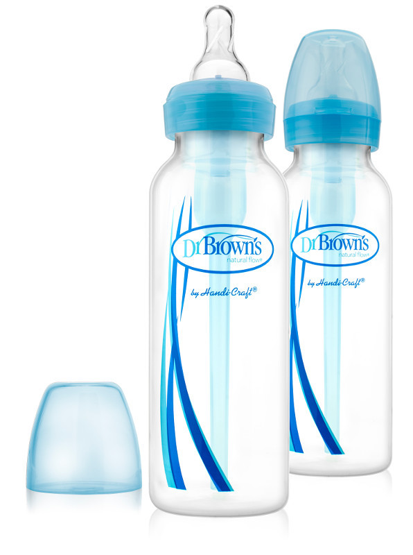 Бутылочка антиколиковая с узким горлом Dr. Brown's 2 шт, 120 мл, 0+, BPA-free, фото 1