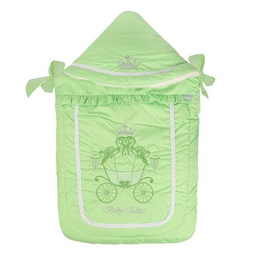 Конверт меховой LITTLE PEOPLE БЭБИ ЭЛИТ ЗИМА (Green)