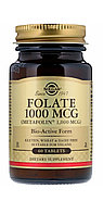 Solgar Метил Фолат Метафолин (самая усвояемая форма фолиевой кислоты), 1000 мкг.60 таблеток.