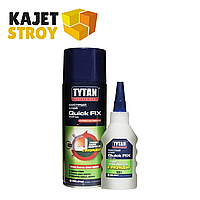 Tytan Professional клей Quick Fix двухкомпонентный цианакрилатный для МДФ прозрачный 400 мл/100 г (РФ)