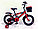 Велосипед Phoenix красный алюминиевый сплав оригинал детский с холостым ходом 12 размер, фото 2