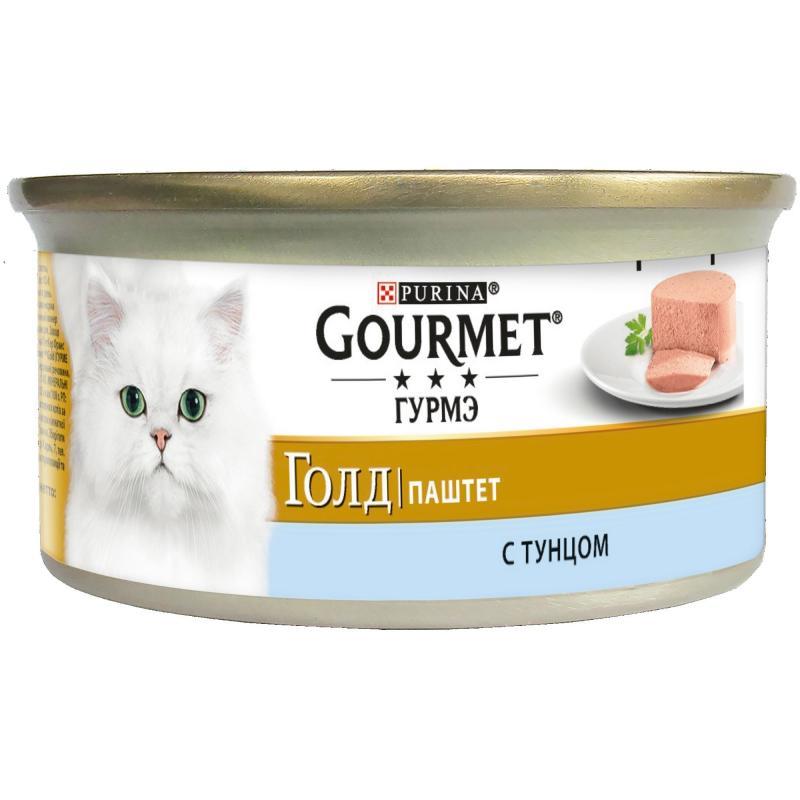 Gourmet Gold (Гурме Голд) Паштет с тунцом для кошек, 85 г, фото 1