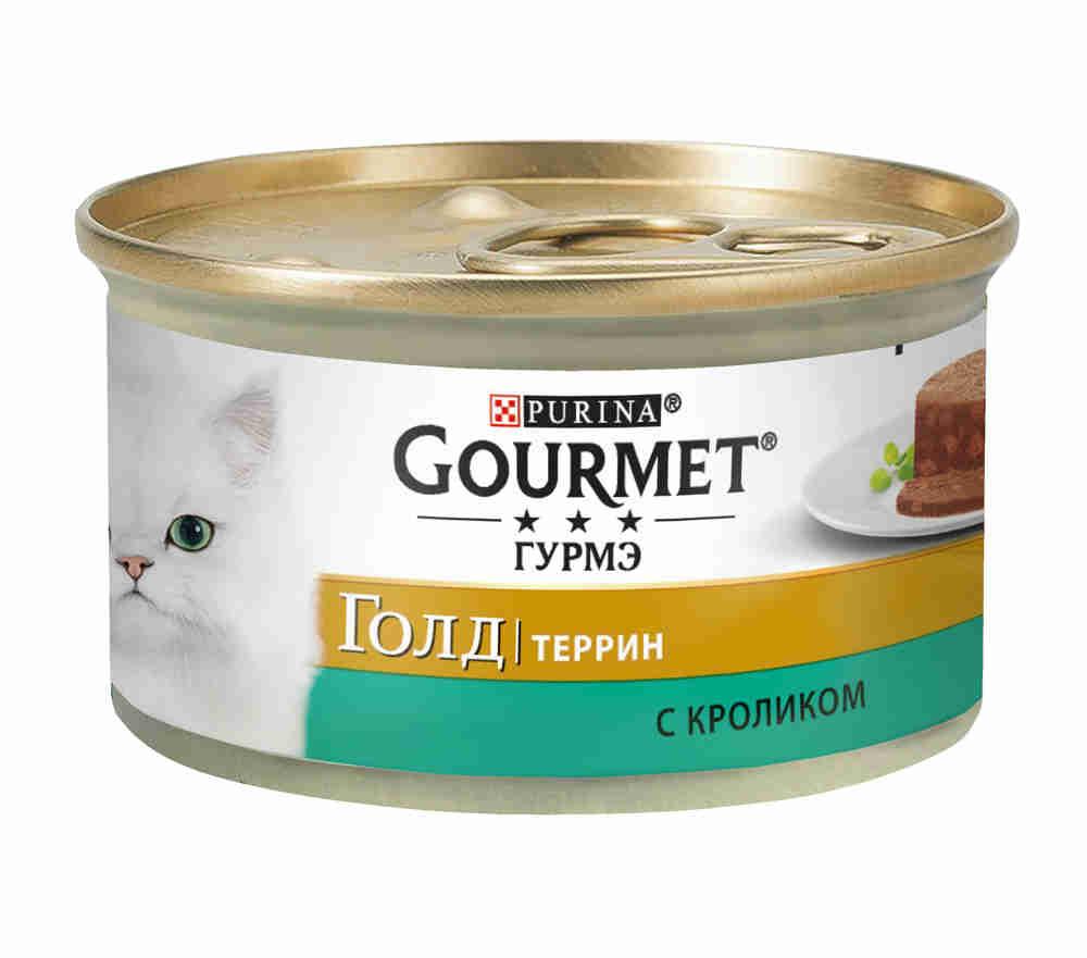 Влажный корм для кошек Gourmet Gold Террин с кроликом