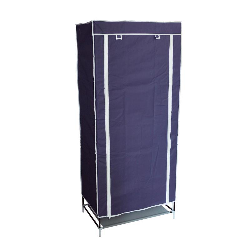 Шкаф тканевый для одежды синий