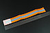 Светоотражающий эластичный браслет оранжевый с одной полоской, фото 5