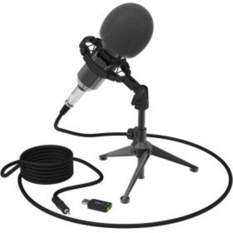 Микрофон студийный настольный конденсаторный RITMIX с USB-адаптером RDM-160 - фото 3 - id-p78941126