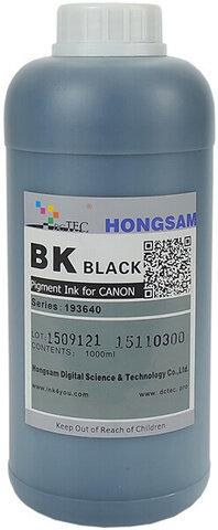 Пигментные чернила Hongsam DCTec для Canon iPF TM-200/TM-300 Photo Black 1000мл