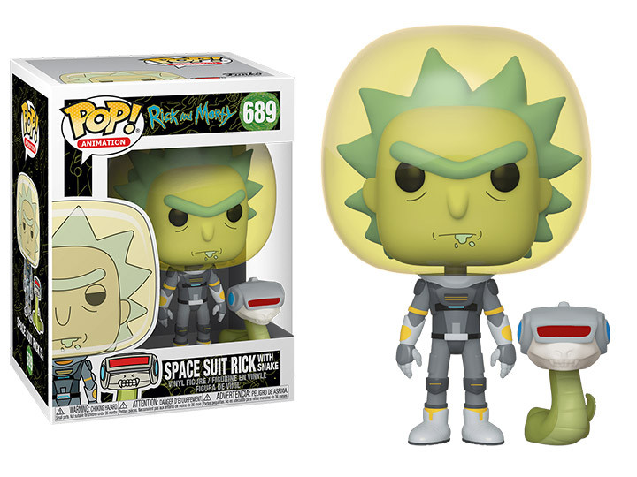 Funko Pop Rick & Morty- Space Suit Rick with snake