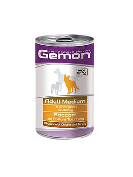 Gemon MEDIUM ADULT Chicken&Rice консервы для собак средних пород курица и рис,1250гр