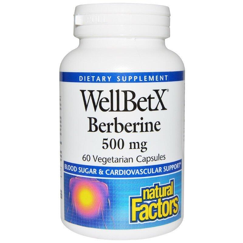 Берберин (барбарис) WellBetx 500 мкг, 60 капсул