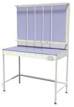 Стол титровальный, 3 штанги, 1 ящик, ц/м, 600х600х900 (1800) мм