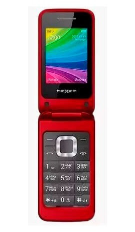 Мобильный телефон Texet TM-204 гранат