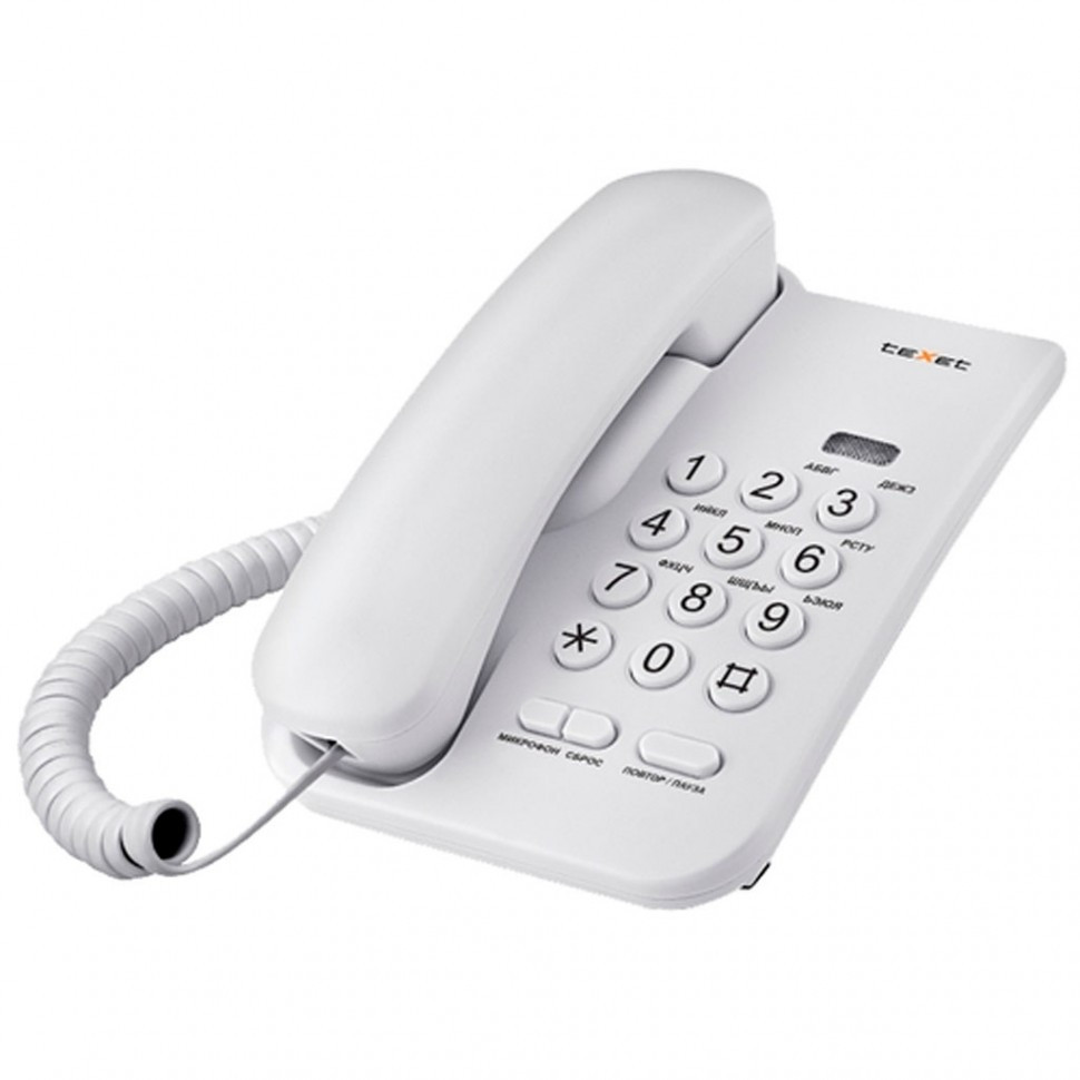 Телефон проводной Texet TX-212 серый