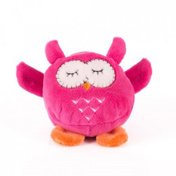 Мягкая игрушка Мячик - Розовая сова, 7 см.