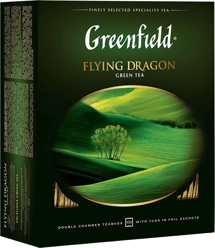 Чай Greenfield Flying Dragon, green tea (2x100х9) - фото 1 - id-p63802457