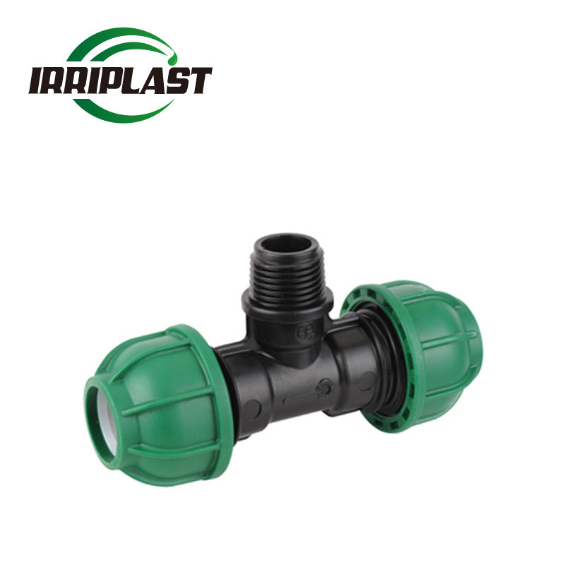 Тройник компрессионный с наружной резьбой IRRIPLAST 63*2*63