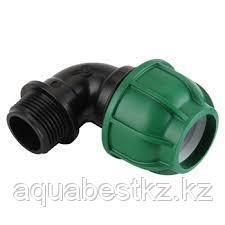Отвод компрессионный с наружной резьбой IRRIPLAST 32*1