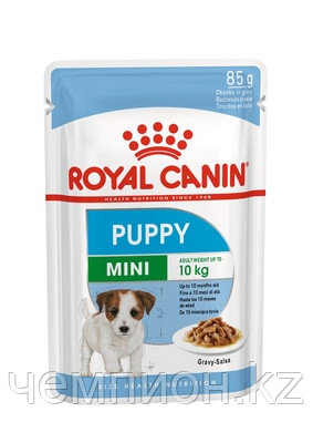 Royal Canin Mini Puppy, влажный корм для щенков мелких пород в соусе, уп.12*85гр. - фото 1 - id-p78981194