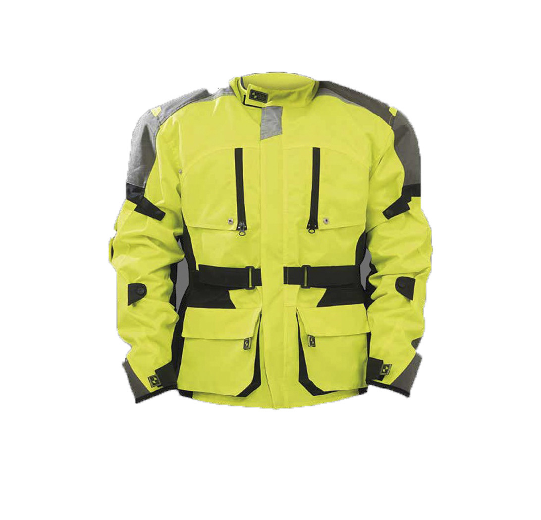 Защитная мотоциклетная куртка Air Bag Jacket Touring HV Talla L зеленая