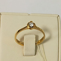 Кольцо с бриллиантом / 18,5 размер ( Шоурум )