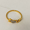 Золотое кольцо «Love» / 16 размер, фото 3