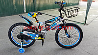 Велосипед Phillips с амортизатором синий оригинал детский с холостым ходом 20 размер