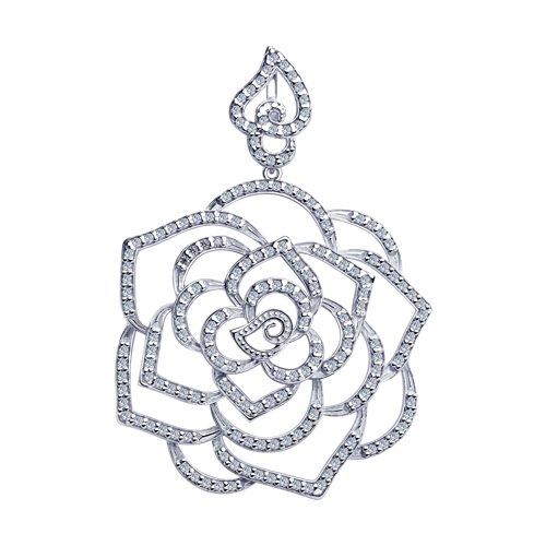 Подвеска из серебра с фианитами SOKOLOV 94032353
