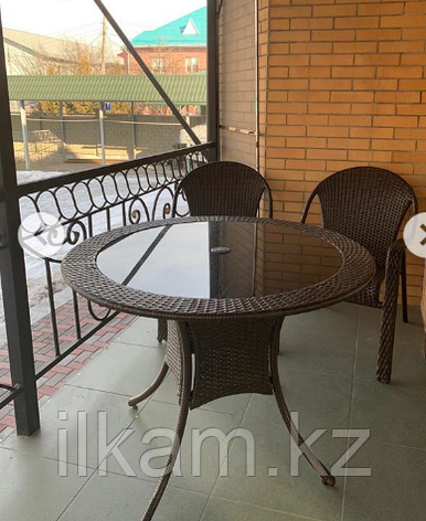 Комплект мебели из ротанга, стол круглый , 2 кресла, фото 2