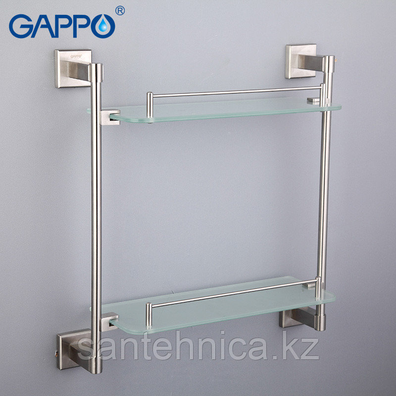 GAPPO G1707-2 Полка стекло 2-ярусная