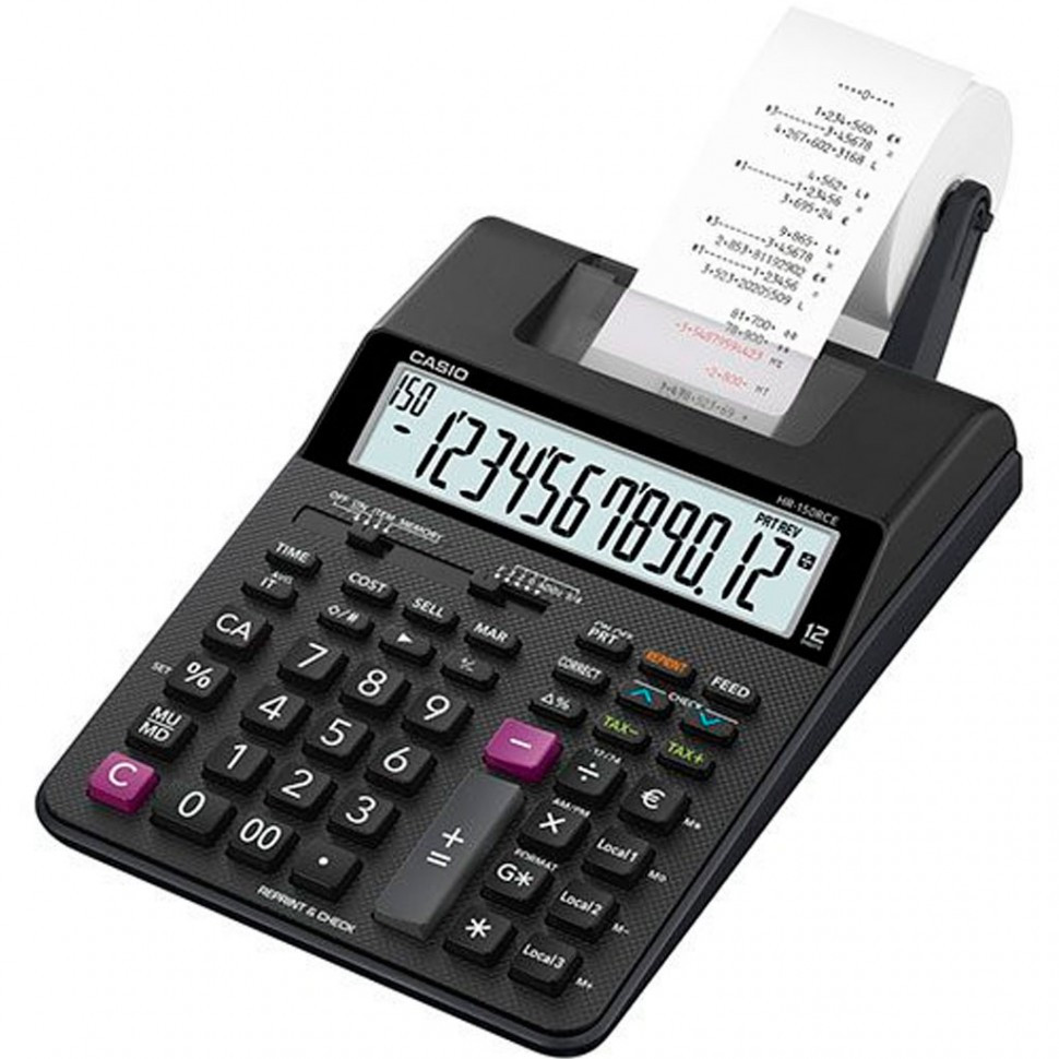 Калькулятор печатающий CASIO HR-150RCE-WA-EC