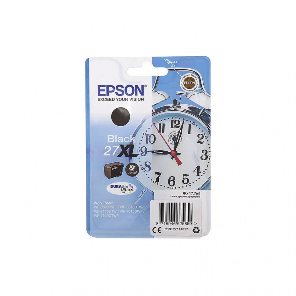 Картридж Epson C13T27114022 для WF-7110/7610/7620 черный new