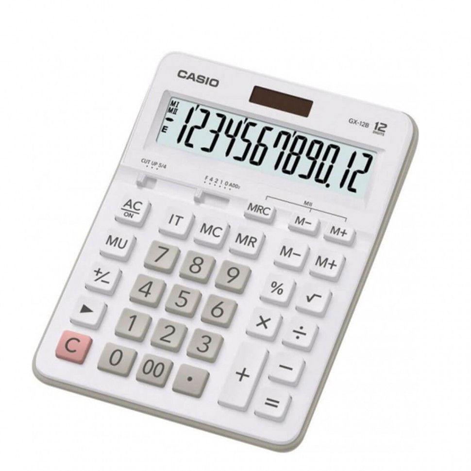 Калькулятор настольный CASIO GX-12B-WE-W-EC
