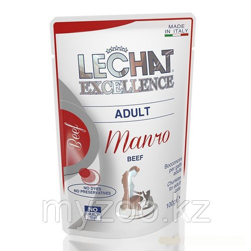 Monge LECHAT пауч кусочик с телятиной 100 гр
