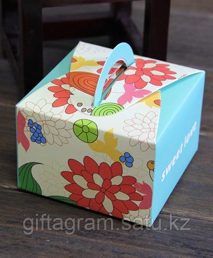 Бонбоньерка, коробка "Sweet Love" с ручкой, 7.5 х 7.5 х 5 см - фото 3 - id-p79033922