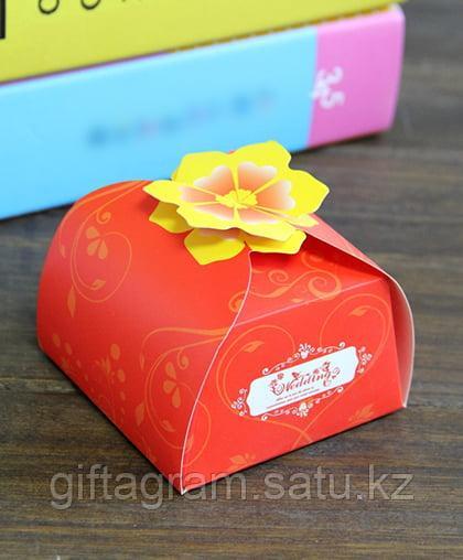 Бонбоньерка, коробка "Цветок" Бирюзовый - фото 4 - id-p79033933