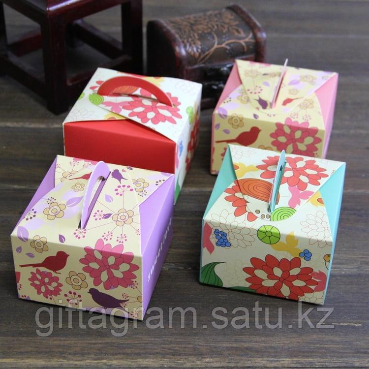 Бонбоньерка, коробка "Sweet Love" с ручкой, 9 x 9 x 6 см Красный - фото 5 - id-p79033988