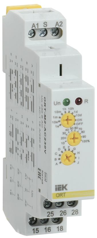 Реле времени ORT многофункциональное 2 конт. 230 В AС ИЭК