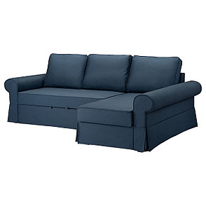 Диван-кровать с козеткой БАККАБРУ Идекулла синий ИКЕА, IKEA, фото 2