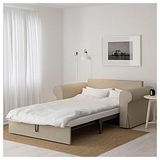 Диван-кровать 2-мест.  БАККАБРУ Идекулла бежевый ИКЕА, IKEA, фото 2